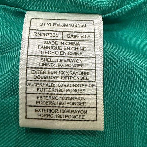 NWT BETSEY JOHNSON Tropical Smocked Green and Yellow Maxi Dress - Picture 16 of 17